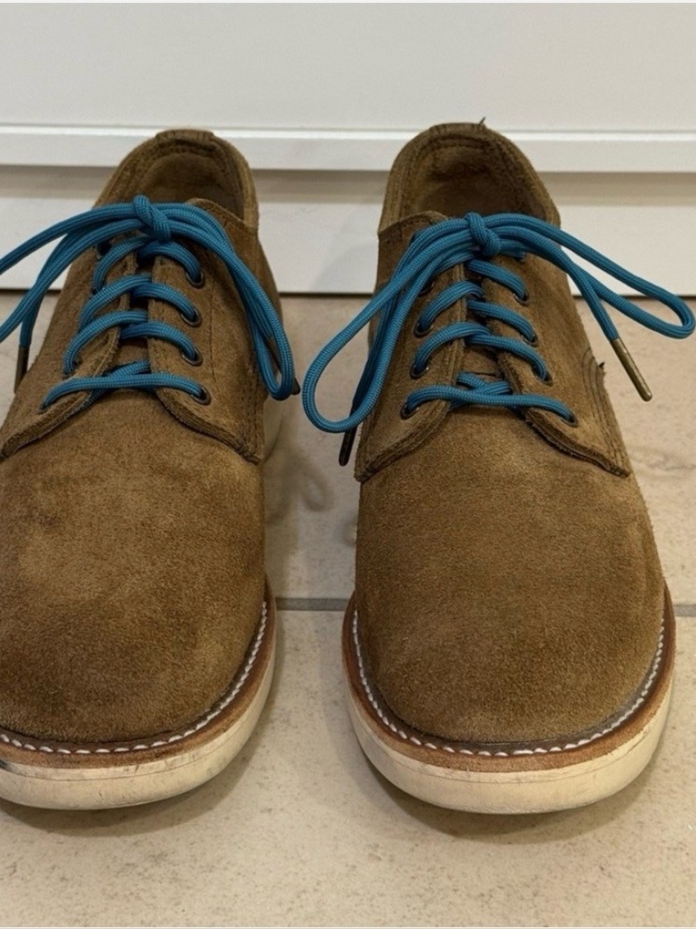 Red Wing Heritage Merchant Oxford 8043 in Olive Mohave Roughout Leather